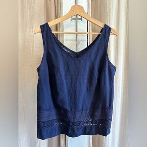 Vintage Linen and Silk Tank- 14